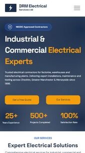 DRM Electrical mobile view